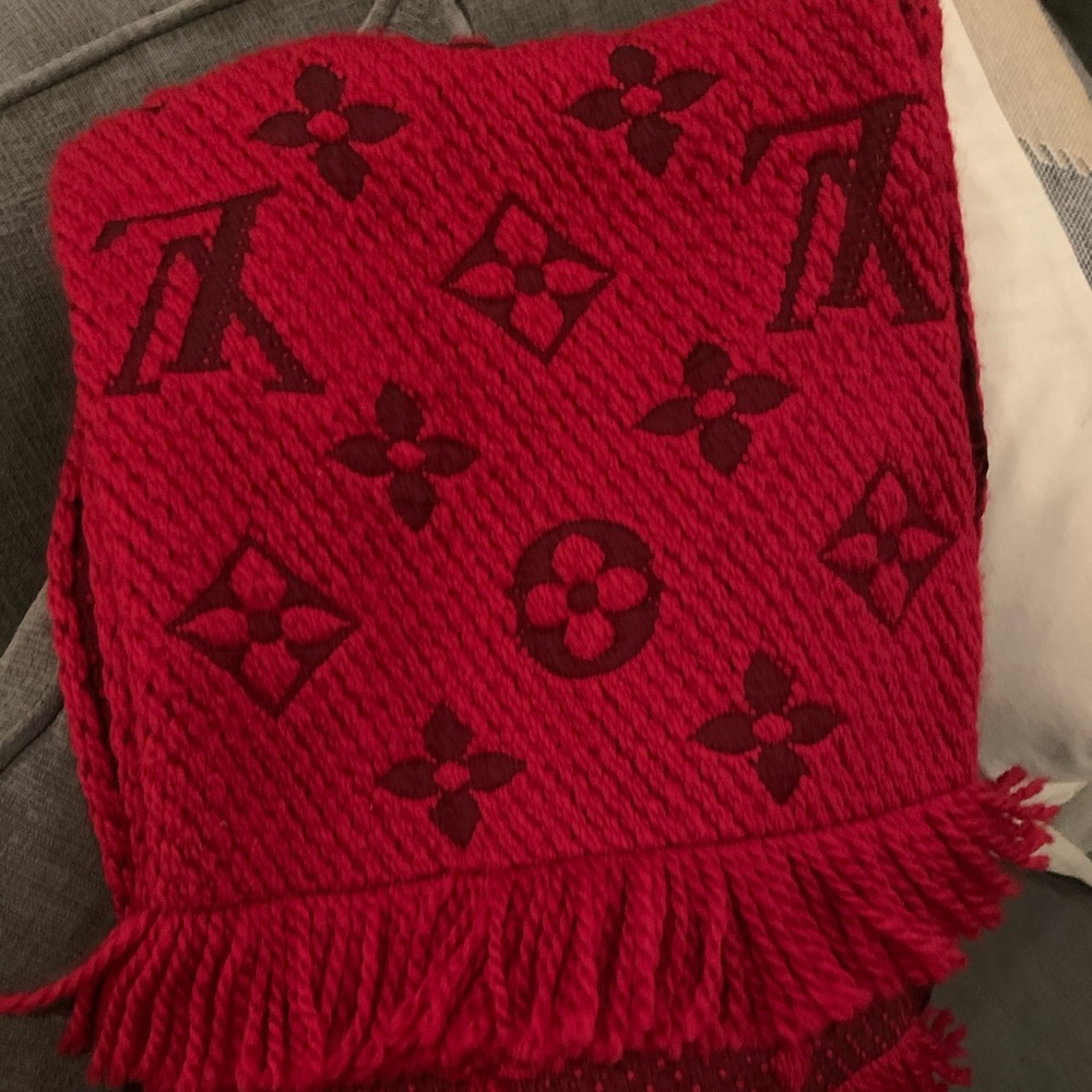 Louis Vuitton Red Scarf